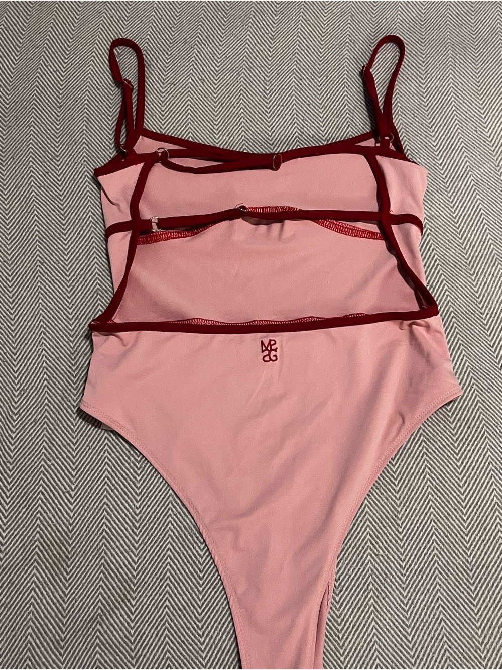 Missguided Pink and Red Contrast Trim Camisole - Picture 5 of 8
